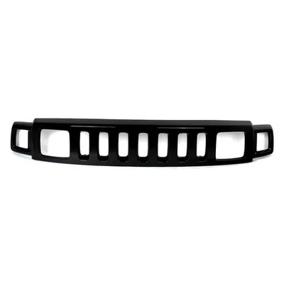Fit Hummer H3 H3T 2006-10 Gloss Black Factory Style Front Upper Grille Assembly - Image 1 of 4