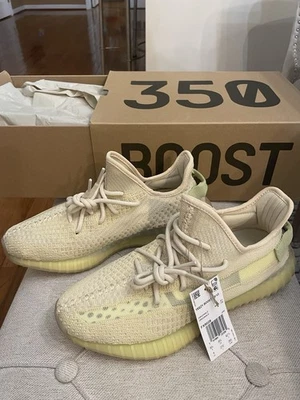Adidas Yeezy 350 V2 Boost Tenis Lino FX9028 Para hombres NTW Talla 9 Foto 1 de 4