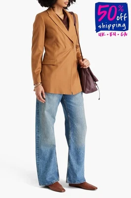 Chaqueta Blazer Fabiana Filippi PVP €10 IT46 US10 UK14 L Mezcla de Lana Cuello Foto 1 de 4