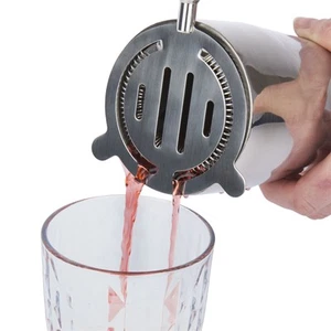 BarCraft Hawthorne Strainer Stainless Steel Cocktail Making Set 9 x 20 cm - Picture 1 of 11