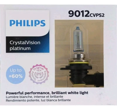 Philips 9012 упаковка из 2 платиновых ламп для фар CrystalVision HIR2 12 В 55 Вт - Изображение 1 из 4