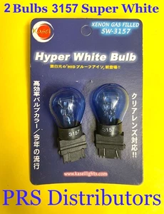 2 Pieces Bulbs 3157 Super White Dual Filaments Signal Parking Light Bulbs - Picture 1 of 2