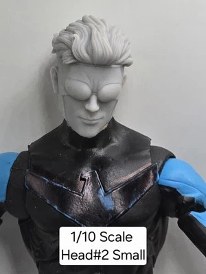 CABEZAL INVENCIBLE IMPRESO EN 3D #2 1:10 7" SELECT ESCALA DC MULTIVERSO Foto 1 de 3