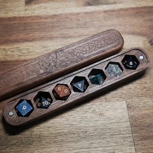 BLIND COMBO / Blind Gemstone Dice Set and Box / Blind Dice Set of 7 / Dice Box - Bild 1 von 7