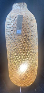 Flexible Bamboo Floor or Table or Hanging Lamp Oriental Bazar FL05#1.5 NEW - Picture 1 of 6
