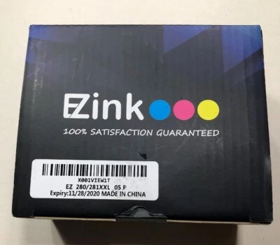 E-Z Ink Cartridge Replacement for Canon PGI-280XXL CLI-281XXL Expiry: 11/28/2020 - Image 1 of 4