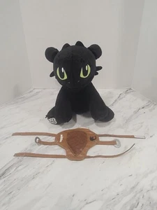 Build a Bear Dreamworks How to Train Your Dragon Toothless Dragon with Saddle - Picture 1 of 10