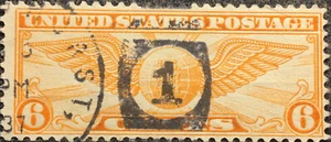 Scott #C19 US 1934 6 Cent Air Mail Stamp Winged Globe BoB - Picture 1 of 2