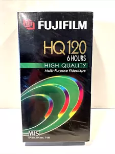 FujiFilm Fuji HQ120 VHS Tape 6 Hours High Quality - BRAND NEW SEALED - Picture 1 of 3