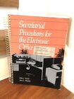 Secretarial Procedures For The Electronic Office Vintage Manual Book Rare