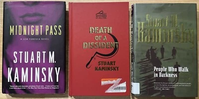 Lot of 3 Stuart Kaminsky: Midnight Pass~Death Dissident~People Walk Darkness~HC - Image 1 of 3