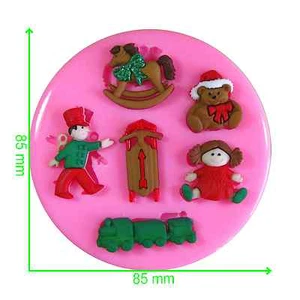 Juguetes tradicionales de Navidad tren soldado muñeca molde de silicona por Fairie Blessings - Imagen 1 de 5