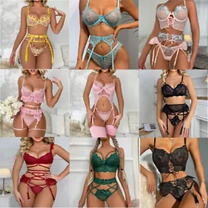 Sexy Lingerie for Women Nightwear Bra and Thong Set Babydoll Underwear Sleepwear - Picture 1 of 288
