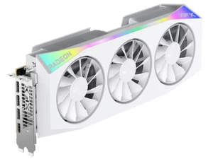 XFX Mercury AMD Radeon RX 9070 XT OC White Gaming Edition with RGB - Picture 1 of 3