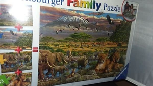 Ravensburger Tier Planet Afrikanische Safari Puzzle in Tragetasche 4 in 1 NEU! LQQK - Bild 1 von 6