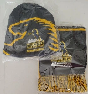 Brumbies Rugby Knit Scarf And Cap Aust Brokers Canberra NEW - Picture 1 of 2