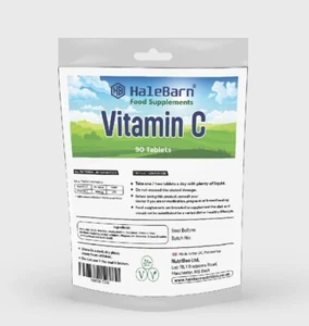 Comprimidos de Vitamina C Alta Resistencia 365 Comprimidos SUMINISTRO PARA 1 AÑO (Halal) - Imagen 1 de 4