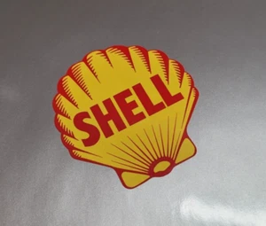 SHELL 1955 Logo Racing Car STICKERS 2" PAIR Motorcycle Old Classic Petrol Pump - Picture 1 of 1