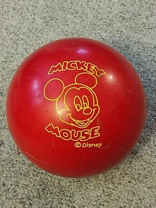 Disney Mickey Mouse Vintage Bowling Ball Red with Glitter, RARE FOQ5192 8.6 LB - Picture 1 of 8