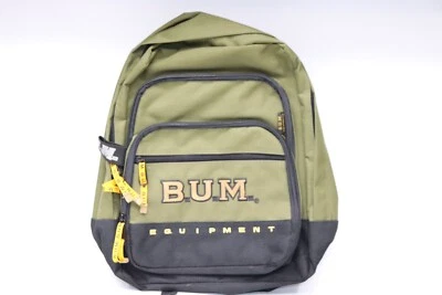 BUM Equipment Rolling Backpack Olive Army Green Vintage B U M Travel Bag Luggage - Image 1 of 4