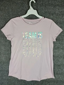 Pink all in motion Team Is Family Shirt XL 14/16 - Picture 1 of 6