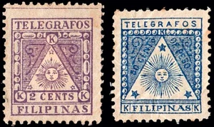Filipinas - Edi * Correo Insurrecto - Telégrafos * 1/2 - 1898 - Bild 1 von 1