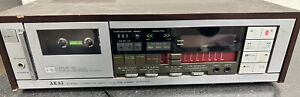 Vintage Akai  Stereo Cassette Tape Deck Recorder In Wood CS-F39R VTG PARTS