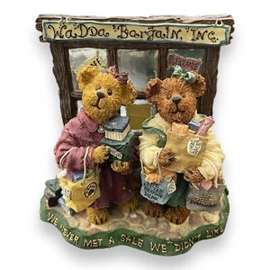Vintage Boyds Bears and Friends Pam & Kristi Shopsalot What a Bargain Figurine - Picture 1 of 11