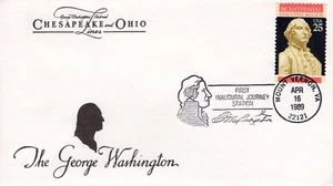 CHESAPEAKE & OHIO LINES, MOUNT VERNON, VA 1989 FDC18349 - Bild 1 von 1