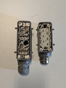 2 Original Harting Han Stecker Anlagenstecker - Bild 1 von 4