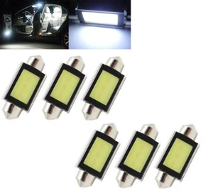 6x 12V COCHE LED Festoon Sofits COB 42mm Interior Iluminación Lámpara Coche 6000K - Imagen 1 de 4