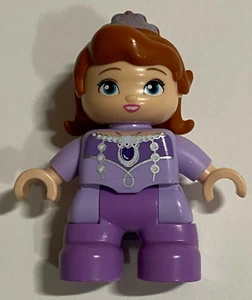 Lego Duplo Disney Figura Sophia Lavenda Piernas, Top y Cabello Naranja Oscuro - Imagen 1 de 5