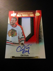 2015-16 Contours - CM Punk  - High Profile Fans Patch Auto 05/25