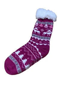 Women's Fleece Warm Fuzzy No-Slip Christmas Socks-Ladies (Shoe size 6-9) - Picture 1 of 2