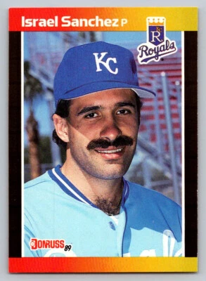 1989 Donruss # 474 - Israel Sanchez - Kansas City Royals - Image 1 of 2