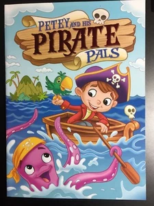 PETEY AND HIS PIRATE PALS COLORING BOOK OCTOPUS CHILDREN KIDS PRESCHOOL NEW BOY - Imagen 1 de 2