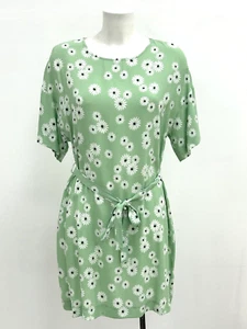 Ex Chainstore Round Neck Daisy Print Short Summer Dress Sizes 6 8 10 12 14 16 - Picture 1 of 8