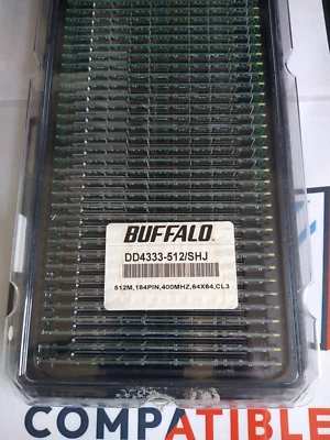 50 DD4333-512SHJ PC3200u-30330-B1 512MB 400MHz CL3 RAM Unbuffered BRAND NEW NIB! - Image 1 of 4