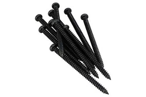 #3 x 1 3/8" (35mm) P90/ Thunderbird Round head Phillips Mounting Screws - Black - Picture 1 of 1