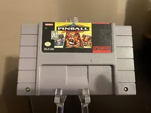 Super Pinball Detrás de la Máscara Super Nintendo Entertainment System 1994 Auténtico - Imagen 1 de 4