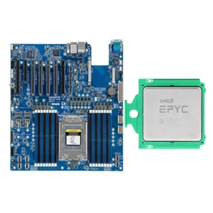 Amd Epyc 7302P + Gigabyte MZ32-AR0 motherboard Rev 1.0 cpu+motherboard combina - Picture 1 of 4