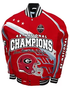 Georgia Bulldogs Red NCAA 4-malige Champions Back to Back Nationals Champions - Bild 1 von 2