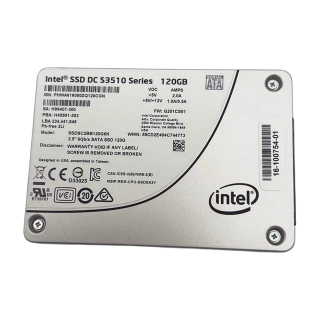Intel SSDSC2BB120G6K 120GB 6G SATA 2.5" Solid State Drive w60 - Image 1 of 2