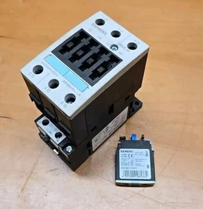 Siemens Contactor Sirius 3RT1034-1A contactor w/ 3RH1921-1CA01 Contact bmc 8 - Picture 1 of 5