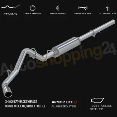 MBRP S5054AL 3" Catback Exhaust for 2009-2013 Chevy Silverado/GMC Sierra 1500 — 第 1/2 张图片