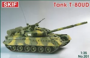 Skif 201 - 1/35 - tanque de batalla principal soviético T-80UD ""Bereza"" kit modelo de plástico - Imagen 1 de 12