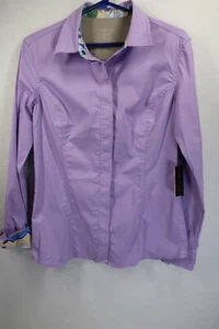 Chestnut Bay Annie-O Western Show Lavender Shirt Zip/Button Casual Size M New - Picture 1 of 12