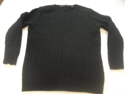 Suéter de mujer Lord & Taylor 100 % cachemir cable cuello redondo talla L, usado Foto 1 de 4