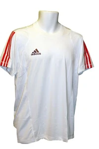 New adidas Men's Ventilated Reflective Running Gym Fitness Tee Shirt White M - Picture 1 of 3
