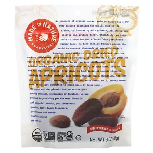 Organic Dried Apricots, Tree-Ripened & Unsulfured, 6 oz (170 g) - Picture 1 of 2